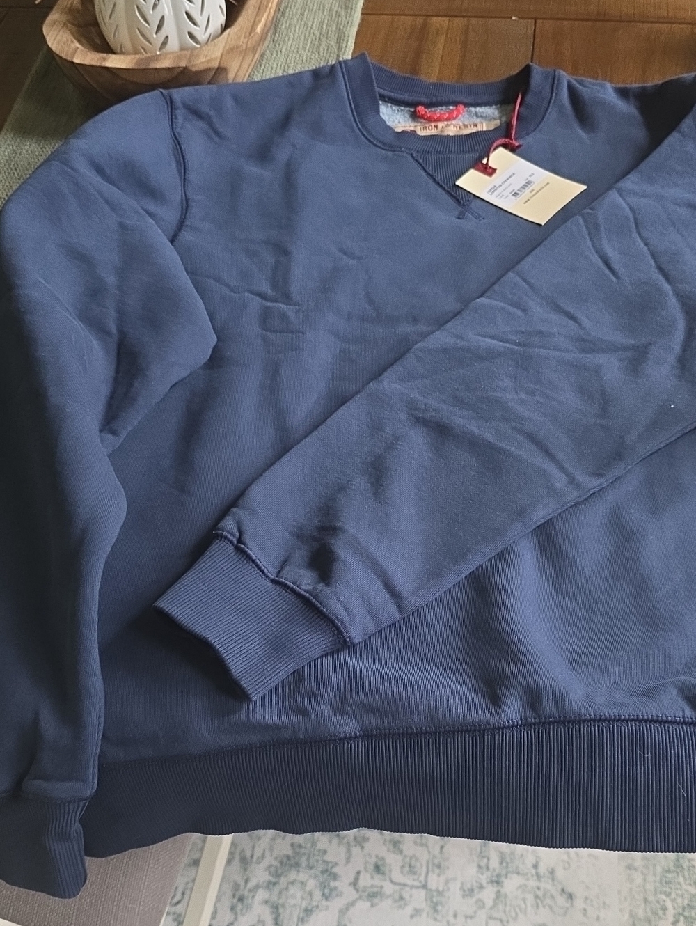 Iron and Resin Libertad Crewneck Blue Size XL NWT